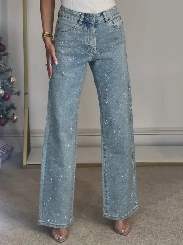 Washed Diamond Jeans - Dollella