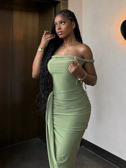 Sage Siren Bodycon Midi