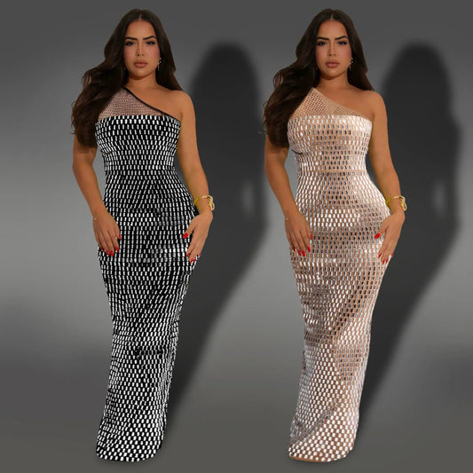 Midnight Radiance One-Shoulder Go