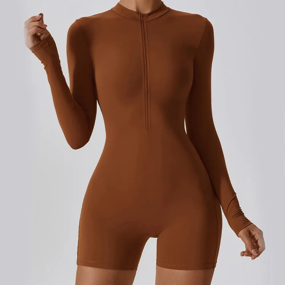 All-in-One Zip Romper - Dollella