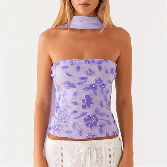 Pearl & Rhinestone Sparkle Top