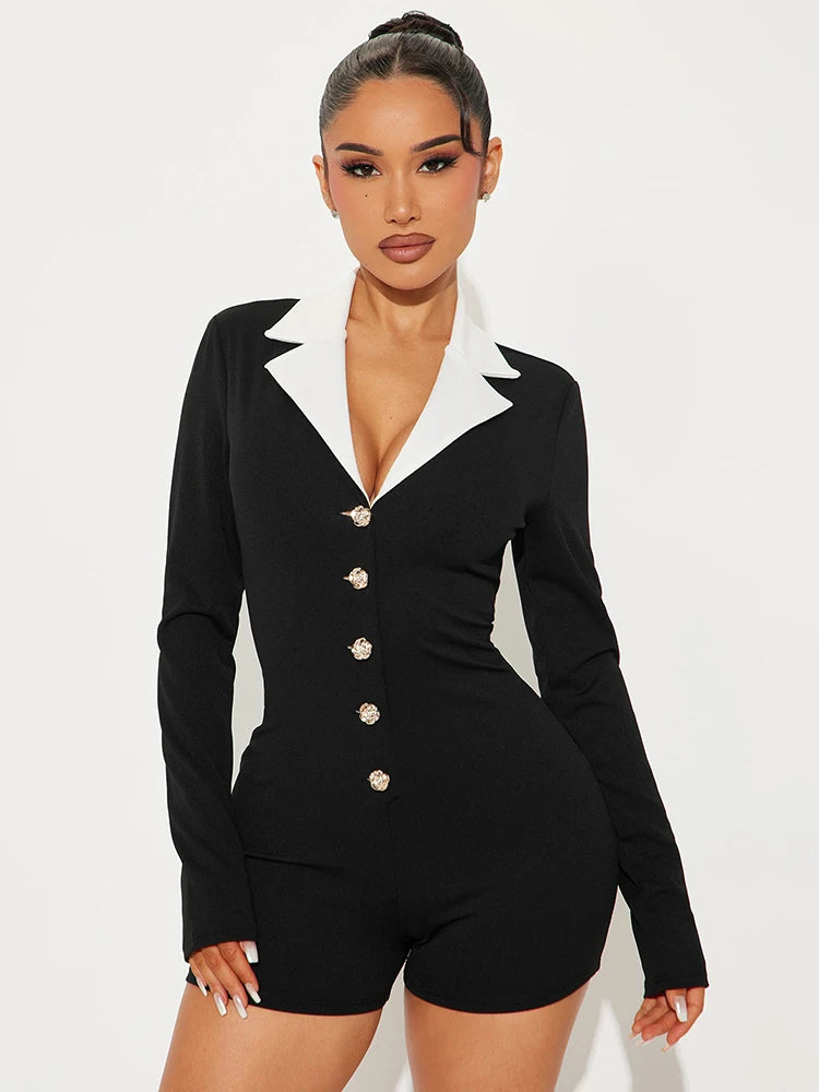 Black Tie Affair Playsuit - Dollella
