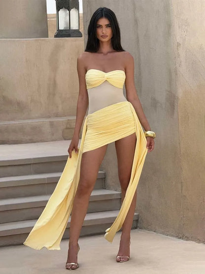 Ribbon Charm Strapless Dress
