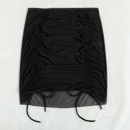 Black Tide Chiffon Beach Skirt