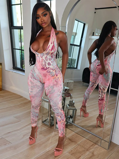 Pink Mirage Sleeveless Romper
