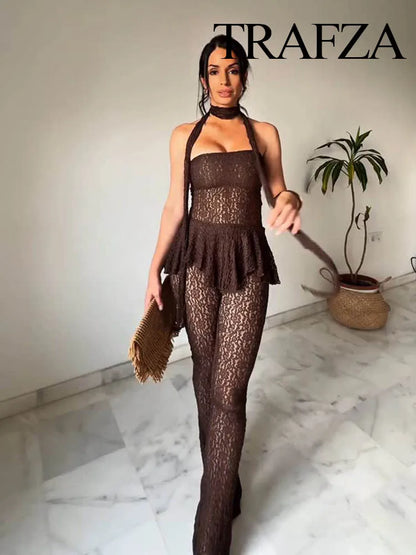 Latte Luxe Lace Set - Dollella