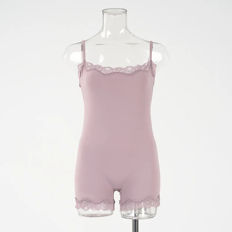 Lace Sculpt romper - Dollella
