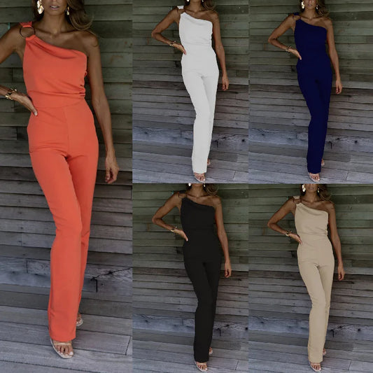 Glamorous One-Shoulder Suit