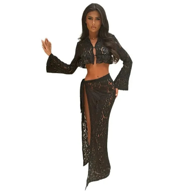 Romantic Lace Two-Piece Set Dollella