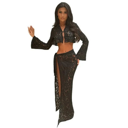 Romantic Lace Two-Piece Set Dollella