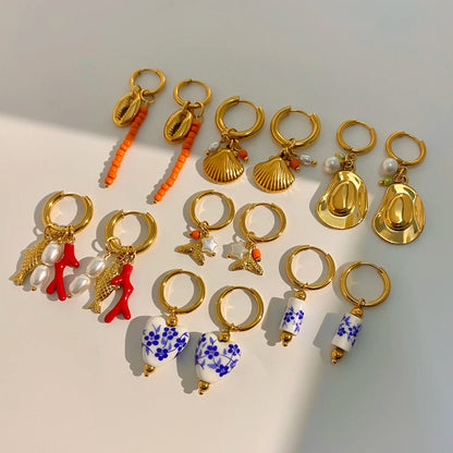 Twinkle Drop Charm Earrings Dollella