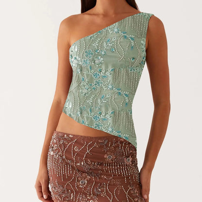 Starburst Glam Crop Top