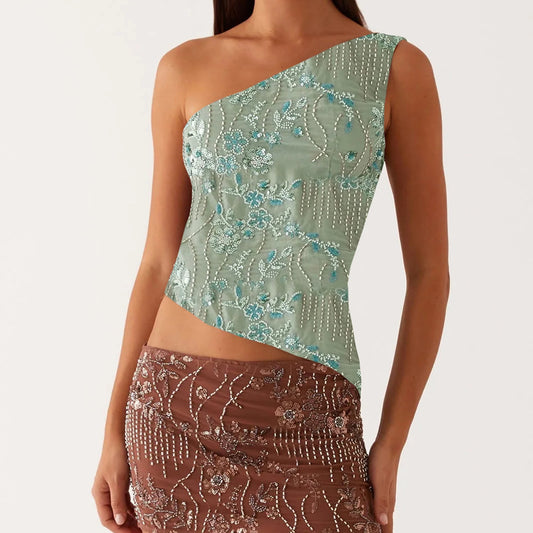 Starburst Glam Crop Top