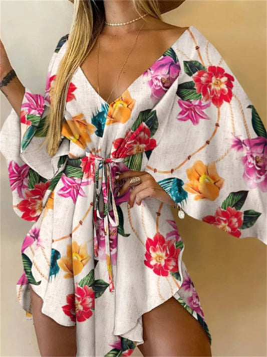 Breezy Batwing Belted Mini