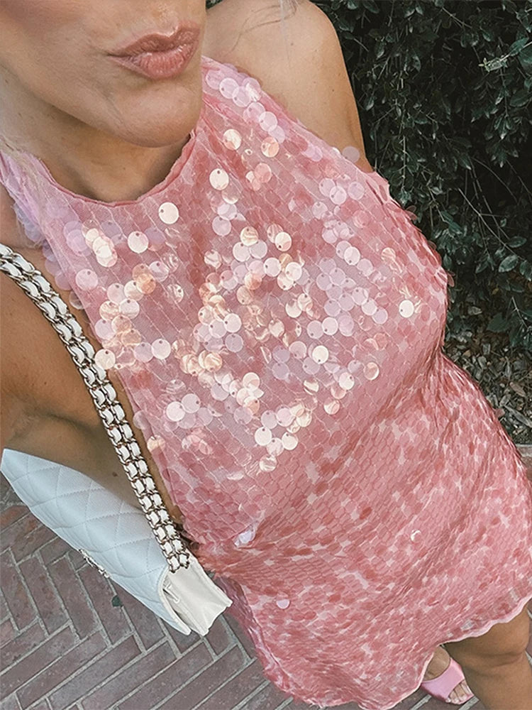 Sparkle & Glow Halter Mini Dollella