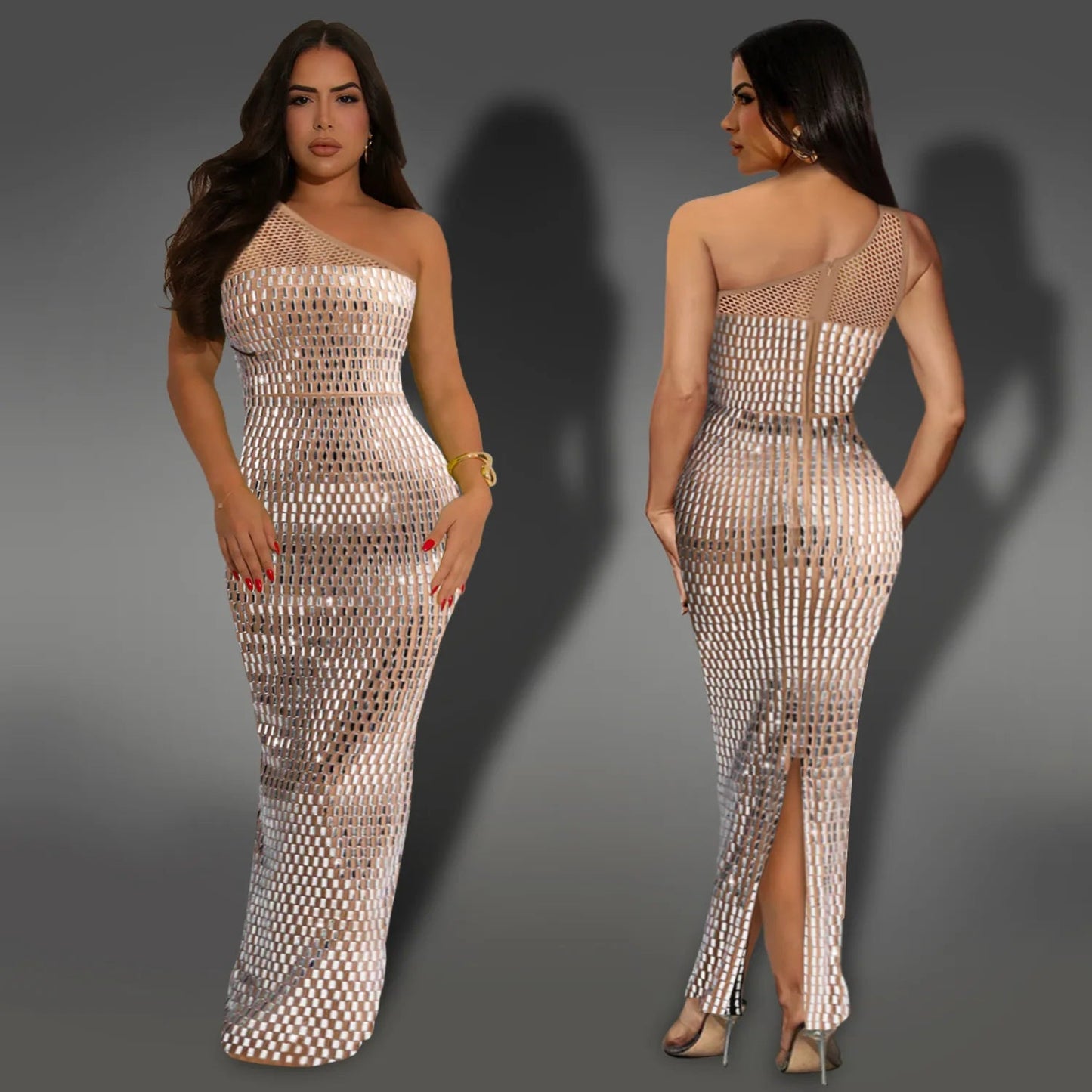 Midnight Radiance One-Shoulder Go Dollella