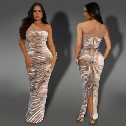 Midnight Radiance One-Shoulder Go Dollella