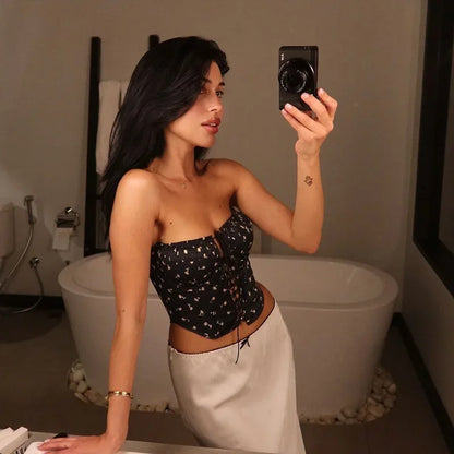 Garden Strings Corset Crop