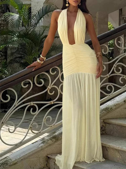 Starlight Halter Cocktail Dress - Dollella