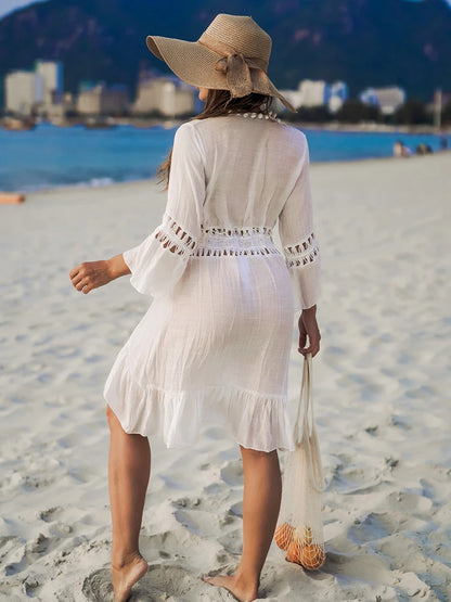 Free Spirit Lace-Up Beach Dress