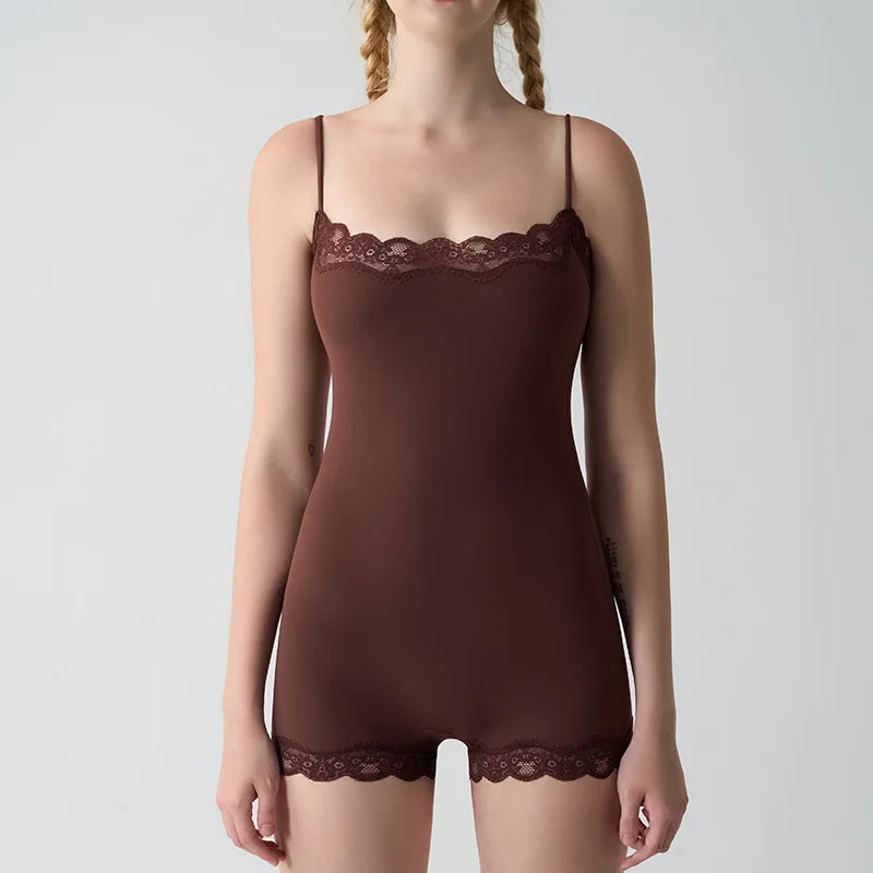 Lace Sculpt romper - Dollella
