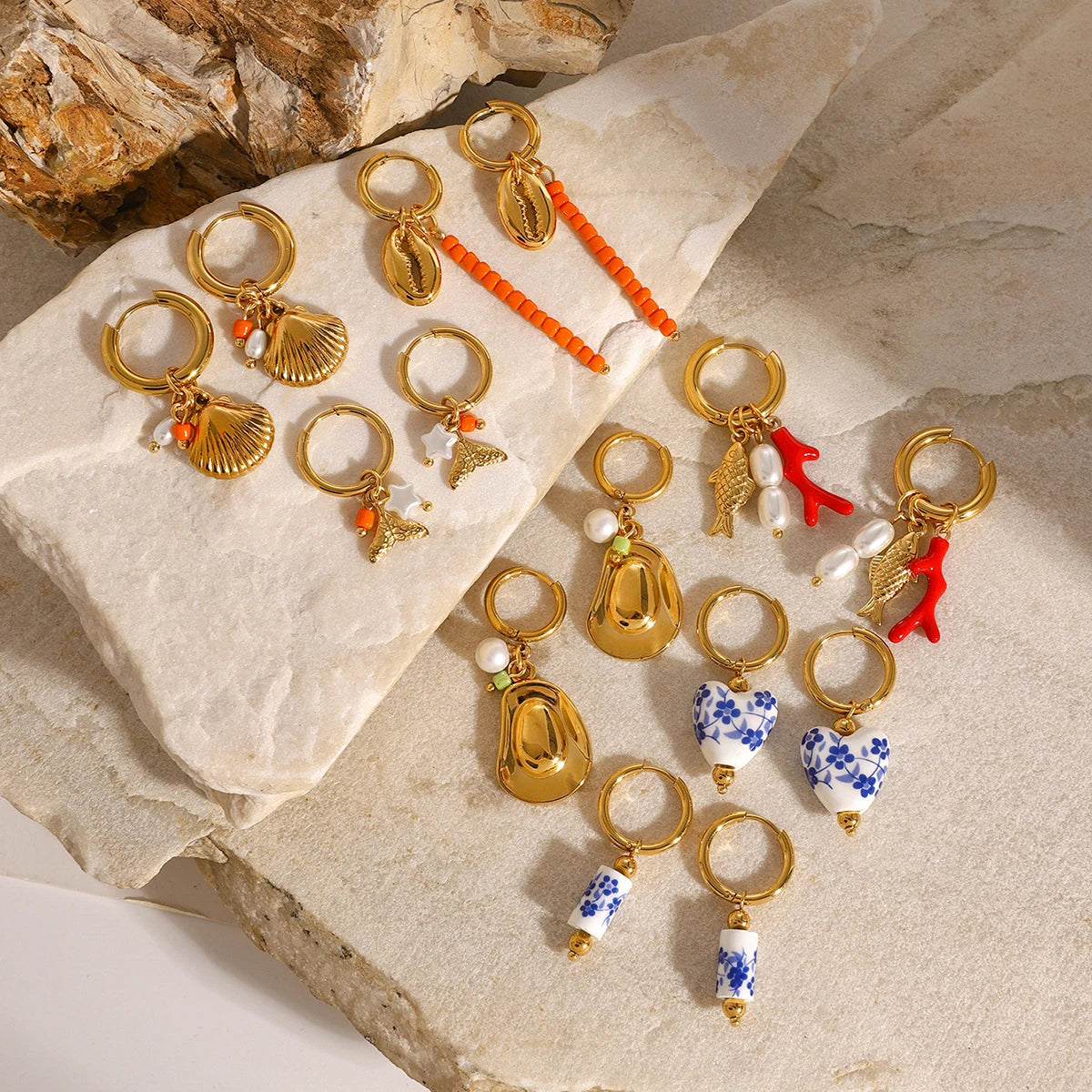 Twinkle Drop Charm Earrings Dollella