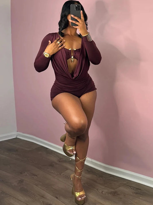 Buckle Charm Playsuit