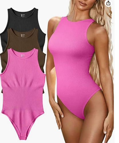 Essential Ribbed Bodysuit - Dollella