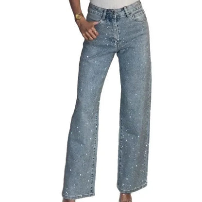 Washed Diamond Jeans - Dollella