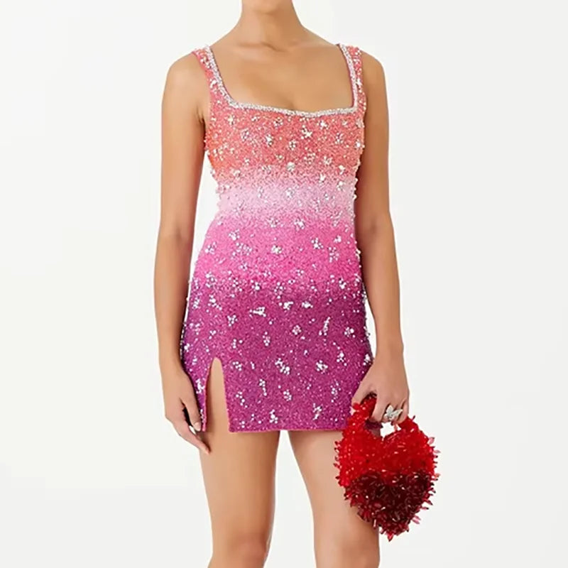Glimmer Pearl Mini Dress Dollella