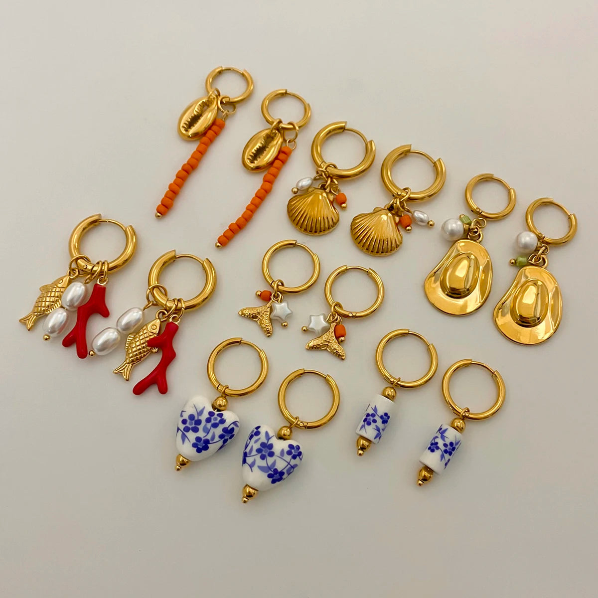 Twinkle Drop Charm Earrings Dollella