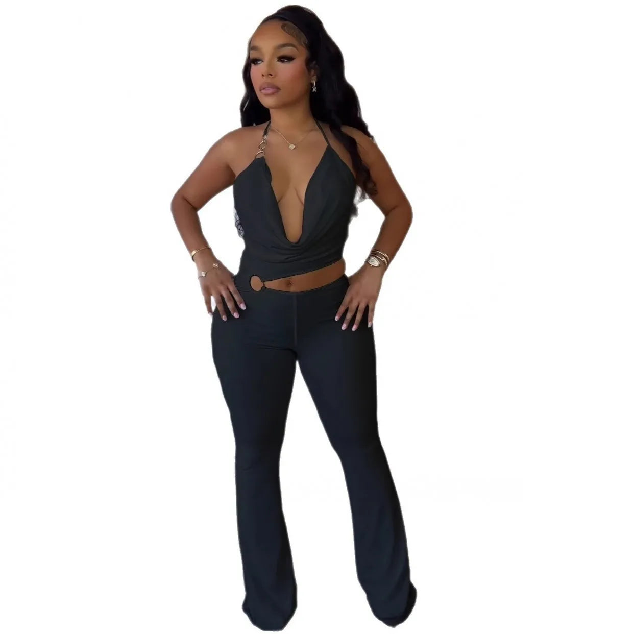 Eclipse Cutout Jumpsuit - Dollella