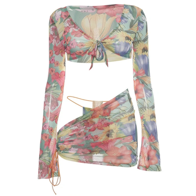Sheer Bloom Vibe Set