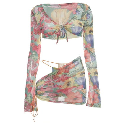 Sheer Bloom Vibe Set