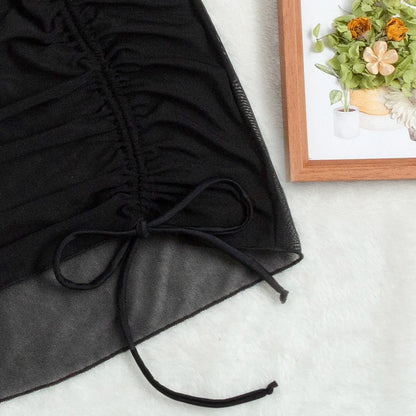 Black Tide Chiffon Beach Skirt