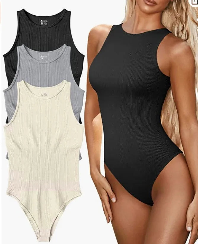 Essential Ribbed Bodysuit - Dollella