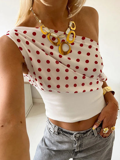 Polka Glam One-Shoulder - Dollella