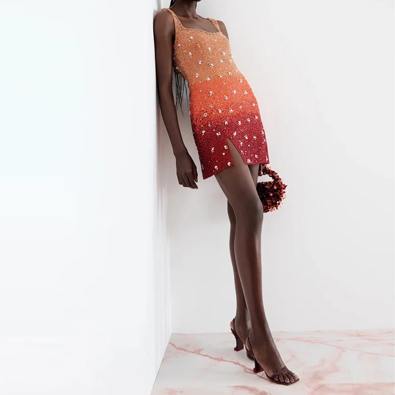 Glimmer Pearl Mini Dress Dollella