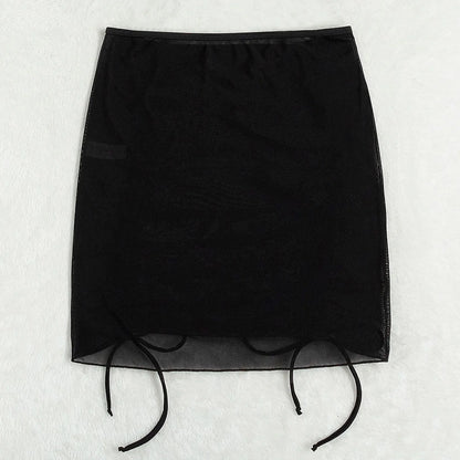 Black Tide Chiffon Beach Skirt