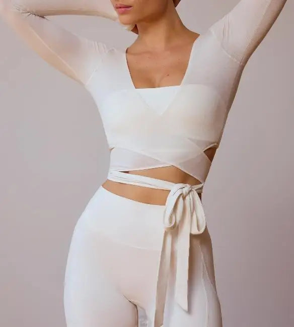 Tie up Yoga Tee - Dollella
