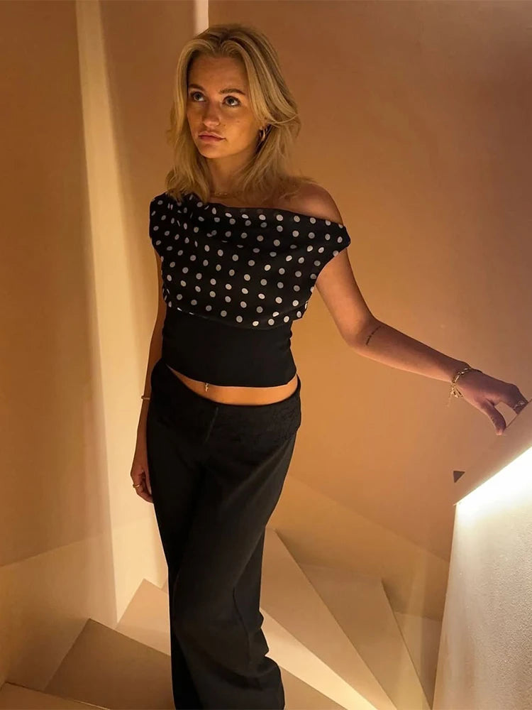 Polka Glam One-Shoulder - Dollella