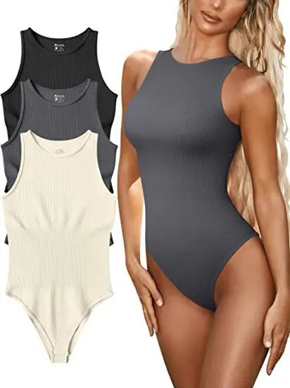Essential Ribbed Bodysuit - Dollella