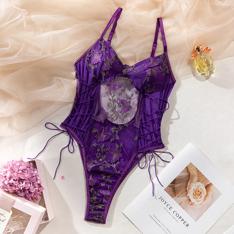 Whispering Wings Lace bodysuit Dollella
