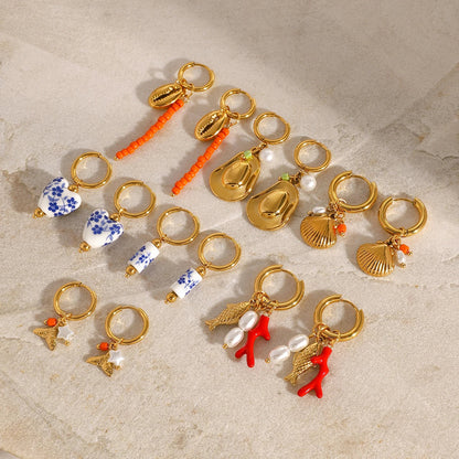 Twinkle Drop Charm Earrings Dollella