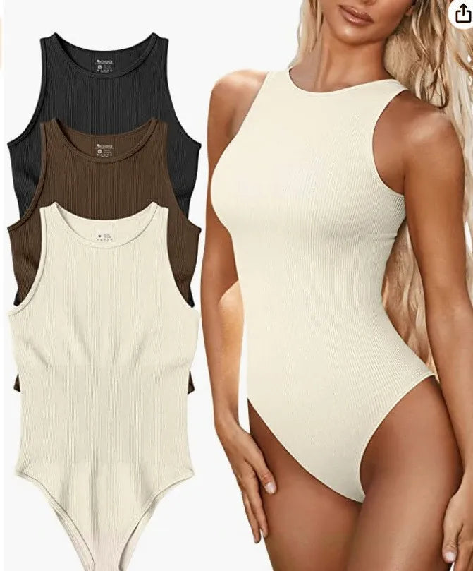Essential Ribbed Bodysuit - Dollella