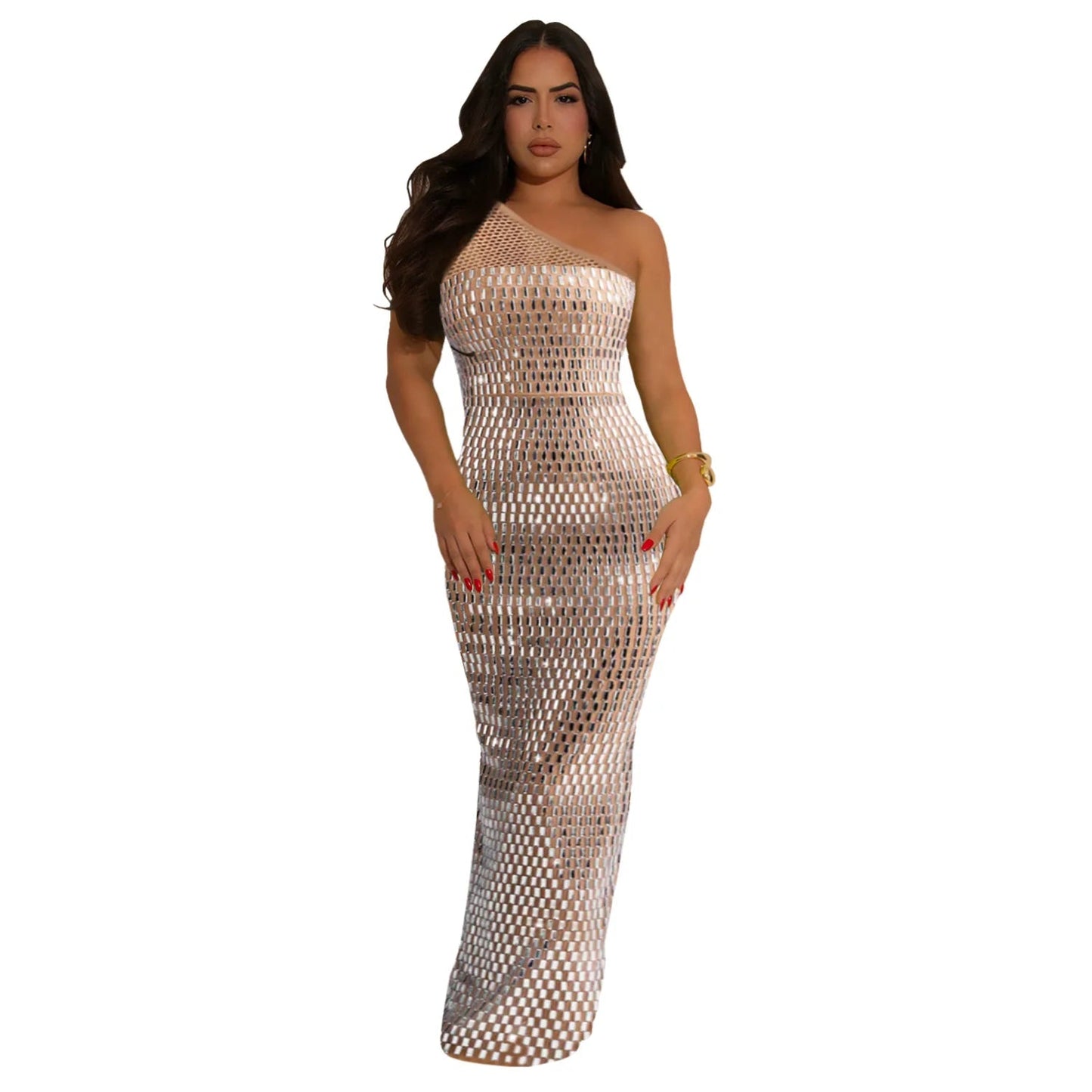 Midnight Radiance One-Shoulder Go Dollella