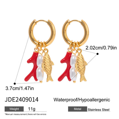 Twinkle Drop Charm Earrings Dollella