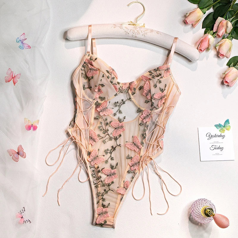 Whispering Wings Lace bodysuit Dollella