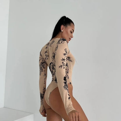 Sheer Bloom Bodysuit