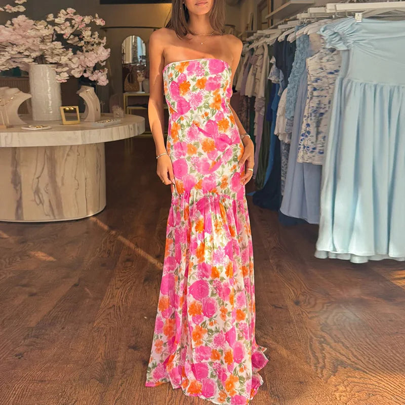 Floral Fantasy Maxi Dress Dollella